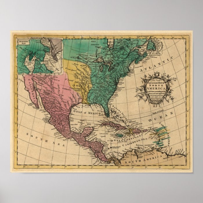 new and accurate map of North America, laid down according to the
