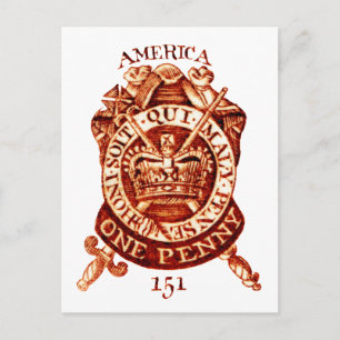 1765 American Tax Stamp Postcard