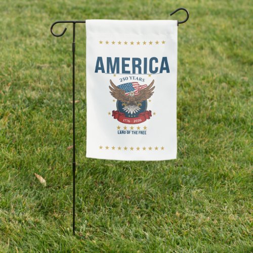 1776 2026 | America 250th Celebration 4th of July Garden Flag