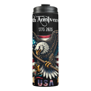 1776 2026 America Anniversary Thermal Tumbler