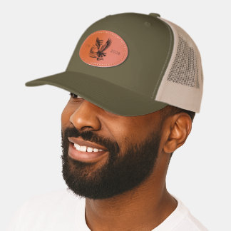 1776 - 2026 American Eagle Leather Patch Hat