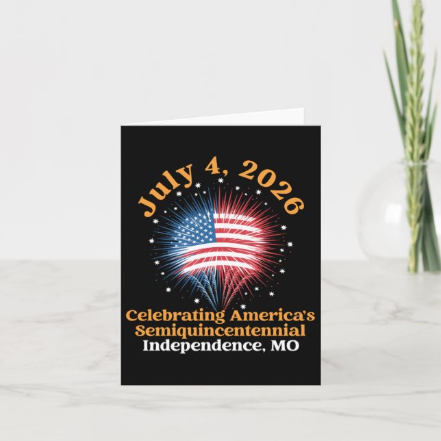 1776-2026 Independence, Missouri Americas 250th Bi Card (Front)
