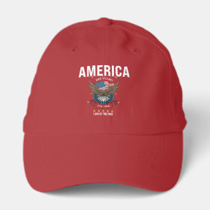 1776 2026 Patriotic Bald Eagle & American Flag Performance Cap