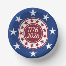 1776-2026 Patriotic Party Themed Paper