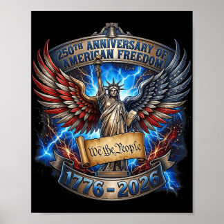 1776-2026 Usa 250th Anniversary 4th Of July Indepe Poster
