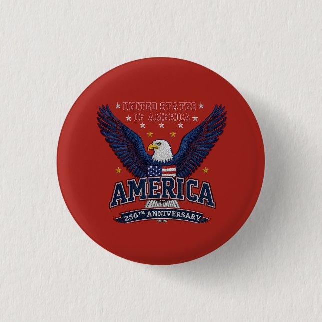 1776 2026 USA Celebration Button (Front)