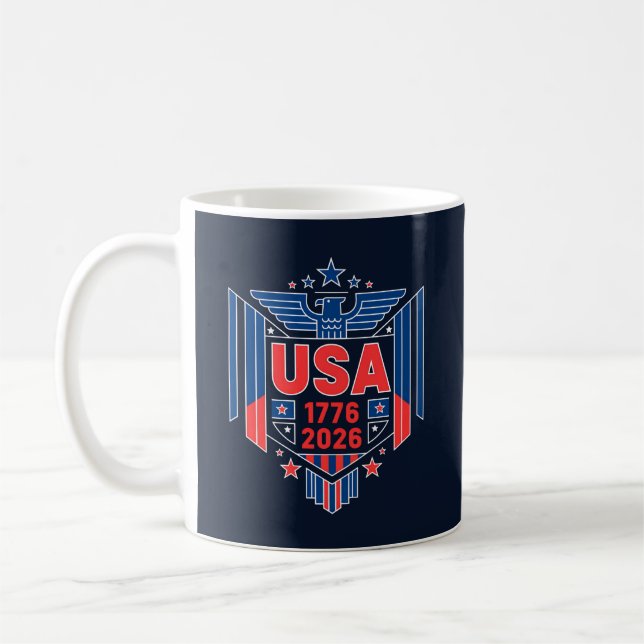 1776-2026 USA  COFFEE MUG (Left)