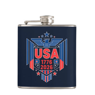 1776-2026 USA  FLASK