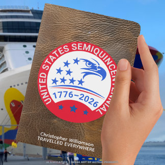 1776–2026 • Vintage Eagle Seal Traveler Keepsake Passport Holder