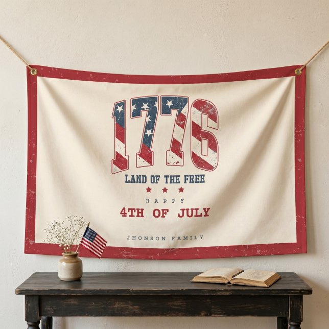 1776 4th of July Independence Day Patriotic Banner (Creator Uploaded)