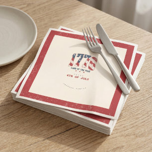 1776 4th of July Independence Day Patriotic Napkins
