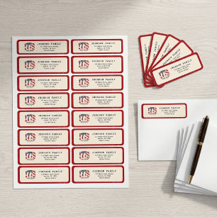 1776 4th of July Patriotic Independence Day Label