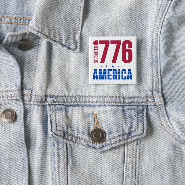 1776 America 250 years historical freedom Button (In Situ)