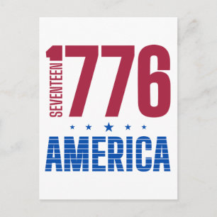1776 America 250 years historical freedom Postcard