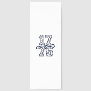 1776 America Floral Patriotic Vintage Vector Desig Bookmarks