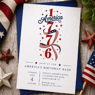 1776 America’s Birthday Bash Invite