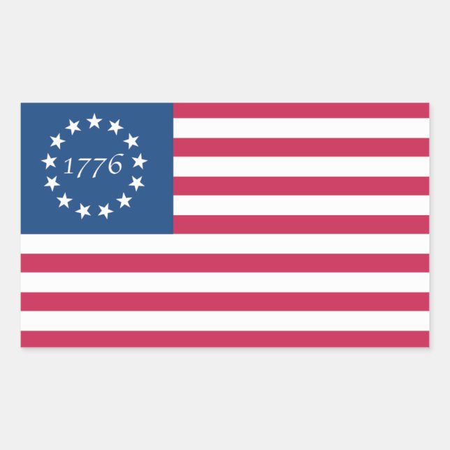 1776 American Flag Sticker (Front)