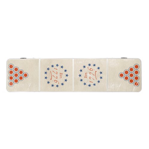 1776 American Stars Red Beer Pong Table