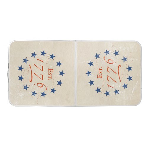 1776 American Stars Tailgate Beer Pong Table