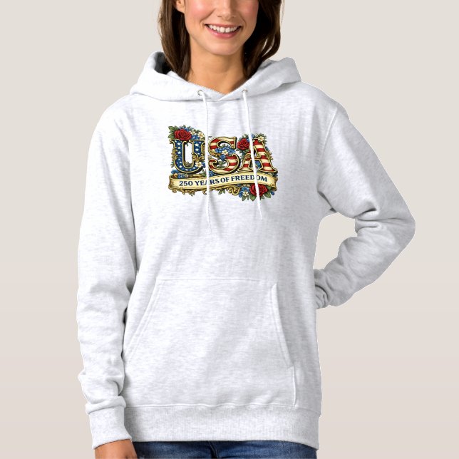 1776 America's 250th Anniversary Hoodie (Front)