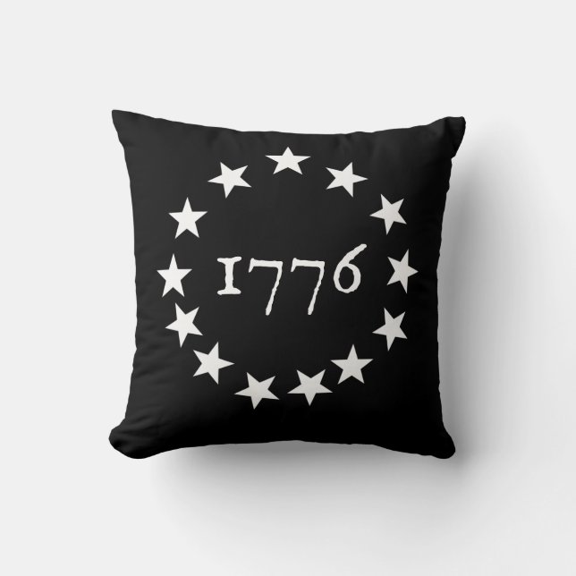 1776 Betsy Ross Throw Pillow (Front)