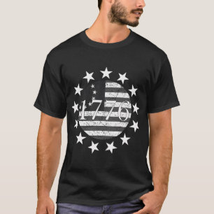 1776 Betsy Ross Usa Flag Patriotic T-Shirt