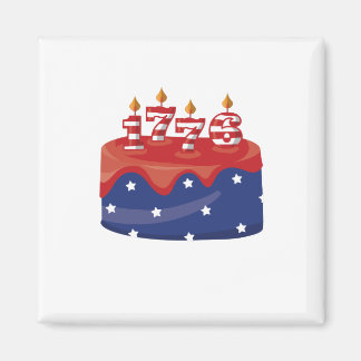 1776 Birthday Cake Magnet