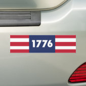 1776 Bumper Sticker (On Car)