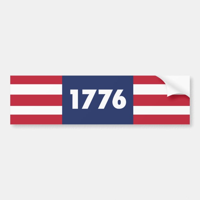 1776 Bumper Sticker (Front)