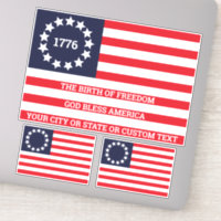 1776 Flag Optional Monogram Cool Patriotic USA Patch