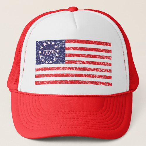 1776_flag trucker hat