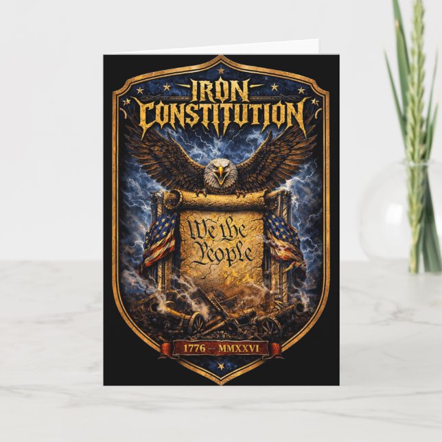 1776 Iron Constitution Liberty Heritage  Card (Front)