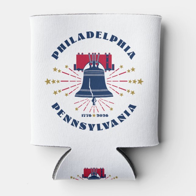 1776 Liberty Bell America's Anniversary Cooler (Front)