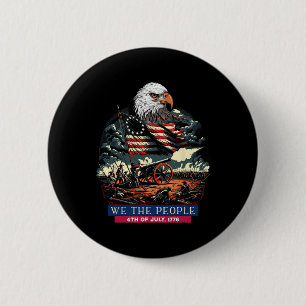 1776 Life Liberty Pursuit Of Happiness 4th Of July Button
