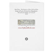 1776 map of New York, New Jersey and Quebec (Back)