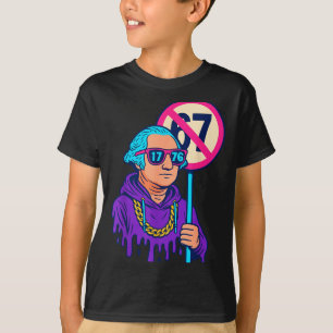 1776 Over 67 Funny Meme George Washington Drip T-Shirt