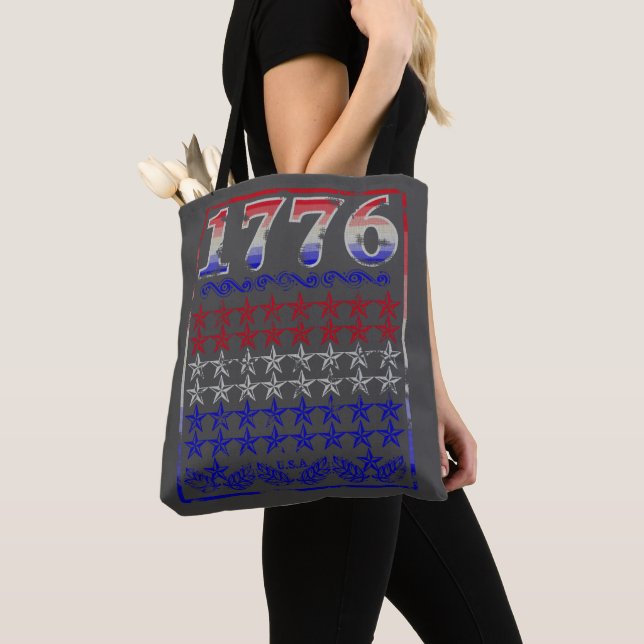 1776 Stars Tote Bag (Close Up)