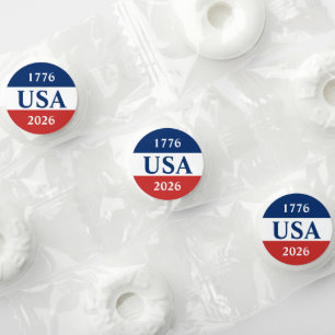 1776 USA 2026 Red White and Blue Patriotic Life Saver® Mints