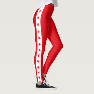 1776 USA 250th Birthday Patriotic American Flag Leggings