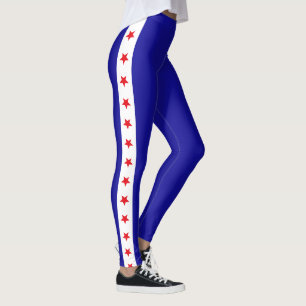 1776 USA 250th Birthday Patriotic American Flag Leggings
