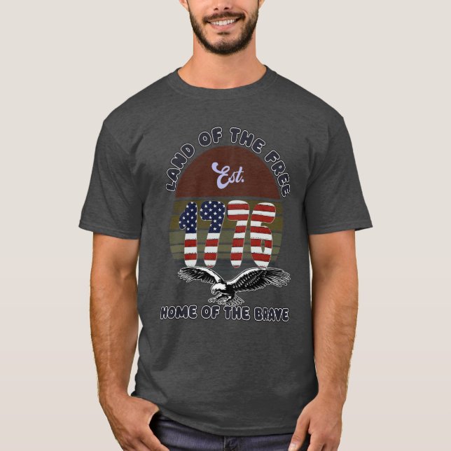 1776 USA Patriotic Shirt  (Front)