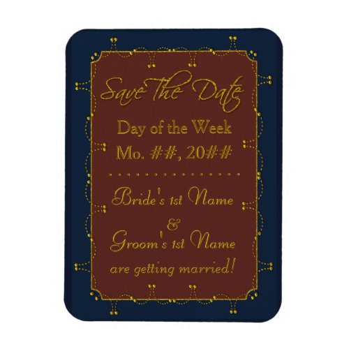 1776 Wedding Collection Save The Date Magnet