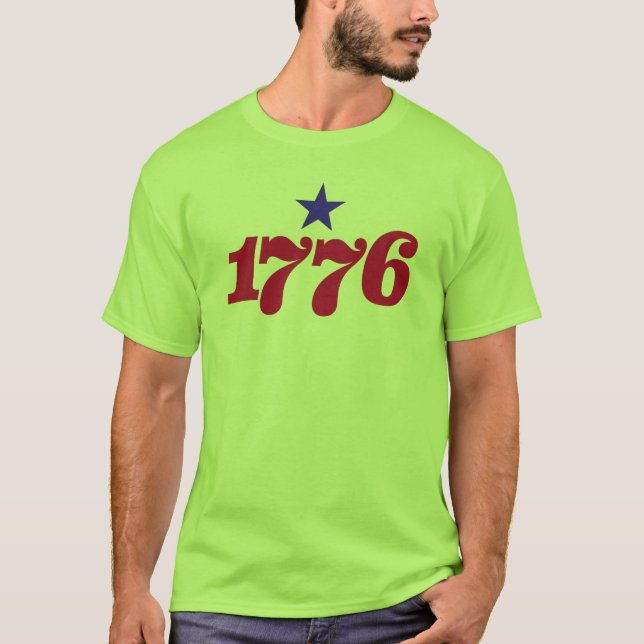 1776 (with a star) T-Shirt (Front)