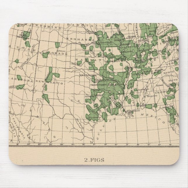 177 Plums, prunes, figs, principal regions Mouse Pad (Front)
