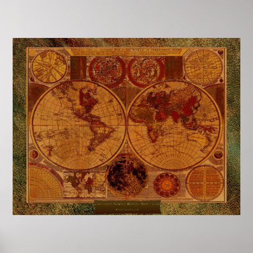 1780 Carington Bowles Old World Map Art  border Poster