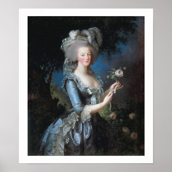 1783 Queen Marie Antoinette Vintage Art Poster Zazzle Com