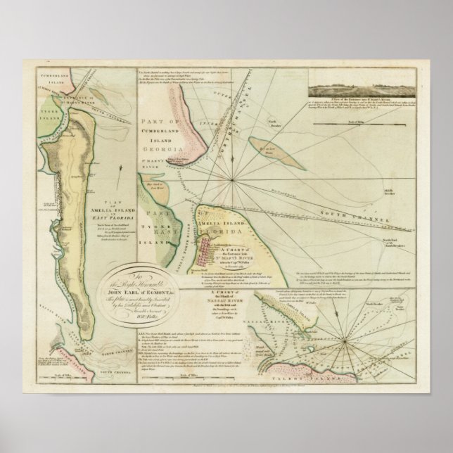 1790 Chart St. Mary's and Nassau Rivers (Front)