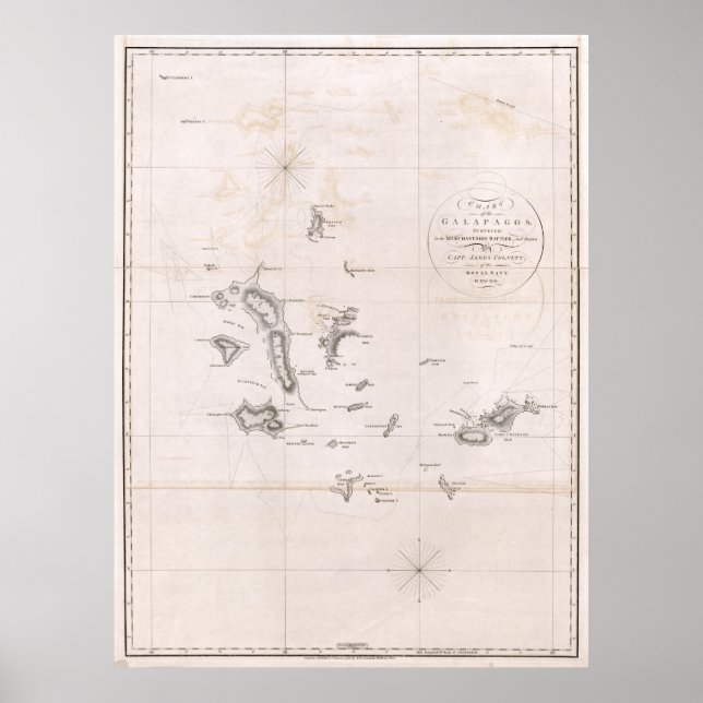 1793 Chart of the Galapagos (Front)