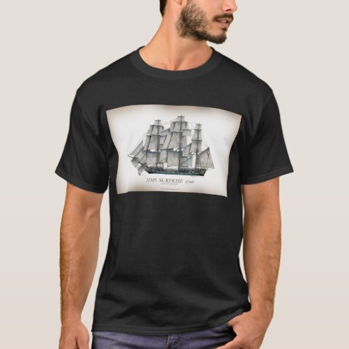 1796 HMS Surprise aged T_Shirt