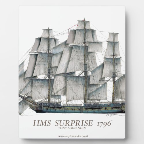 1796 HMS Surprise art Plaque